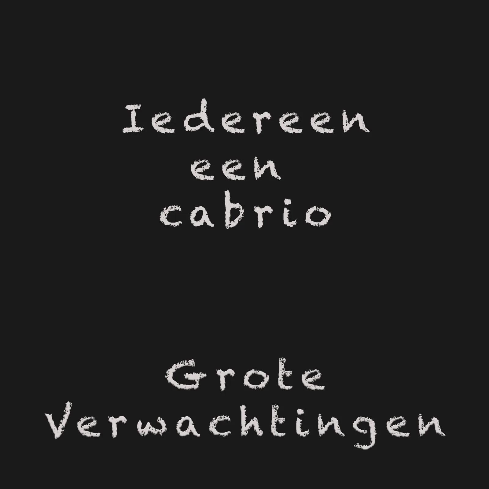 Iedereen een cabrio